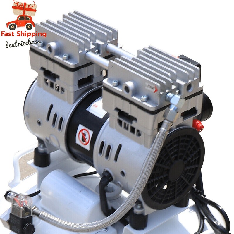 40L Dental Medical Air Compressor Silent Air Compressor Oilless 115PSI 0.75KW gallery