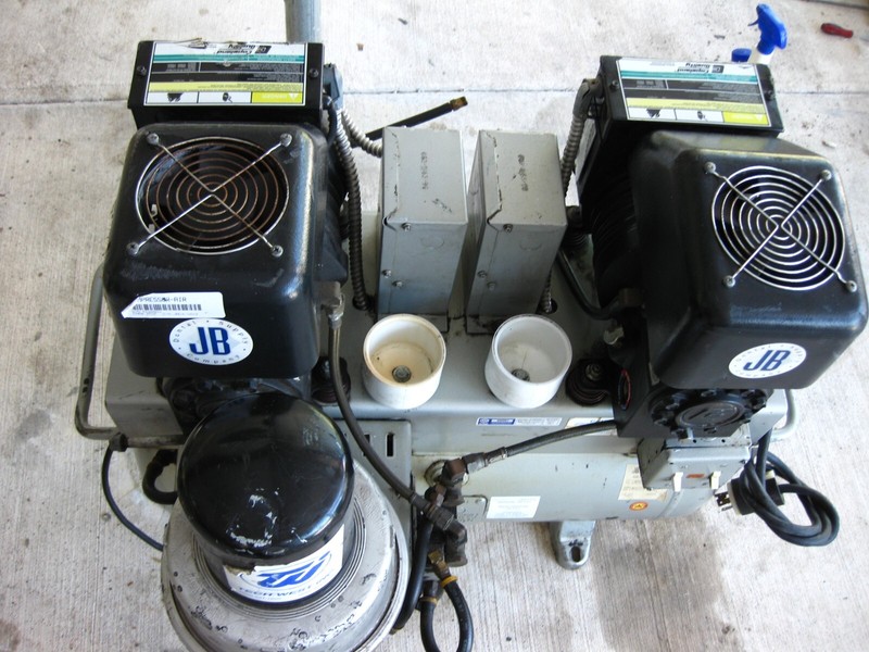 JB Dental Air Compressors Dual Head JBC420 200 PSI 2HP 230V 20 Gal KAT4-0100-CAV gallery
