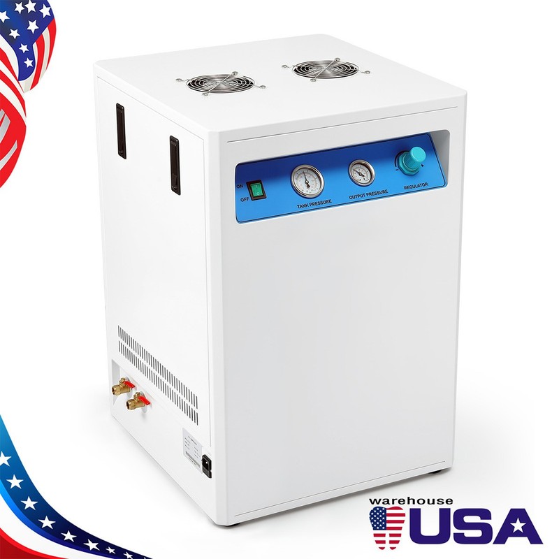 800W Mobile Silent Oil-Free Dental Air Compressor 40L for Dental Delivery/Chair gallery