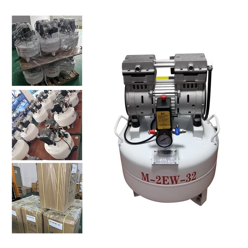 840W Portable Dental Oil Free Silent Air Compressor Machine for 2 Dental Chair gallery