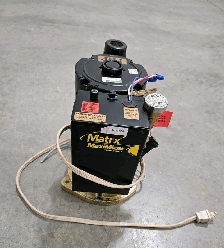 Matrx MaxiMizer MAX-1000 Dental Vacuum Pump Wet Ring 1 HP Motor
