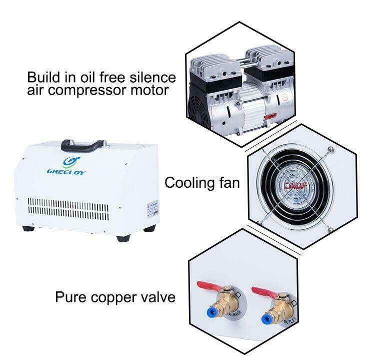 Mobile Dental Delivery Cart Unit GU-P302S with Silent Oil Free Air Compressor 4H gallery