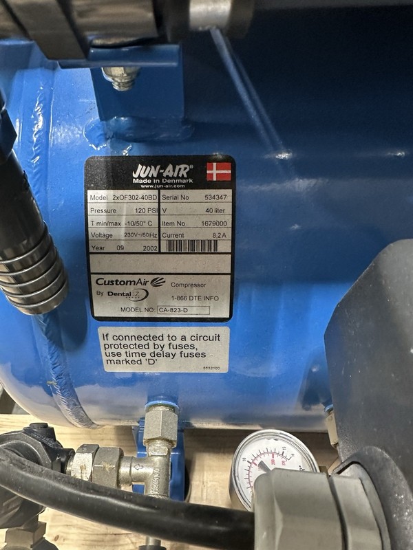 JUN-AIR Compressor MODEL NO: CA-823-D.