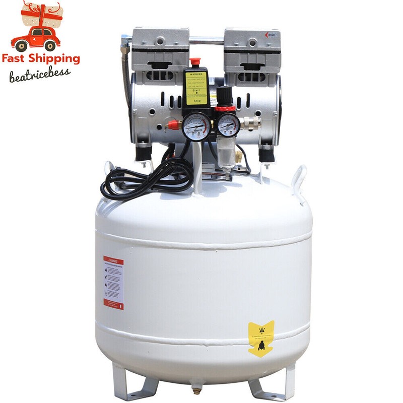 40L Dental Medical Air Compressor Silent Air Compressor Oilless 115PSI 0.75KW gallery