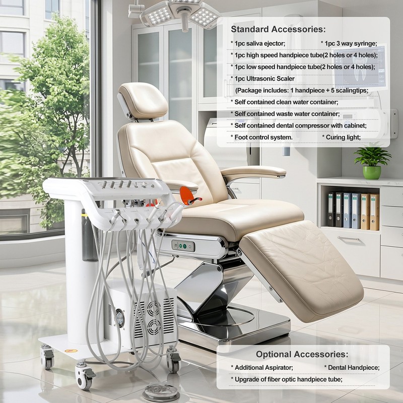 arro de Unidad Dental Portátil: ompresor de Aire + Esaler + Luz de urado LED gallery