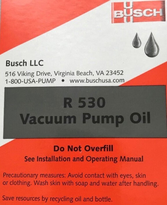Busch R-530 Vacuum Pump Oil 1 Quart Bottle for Vacuum Pumps gallery