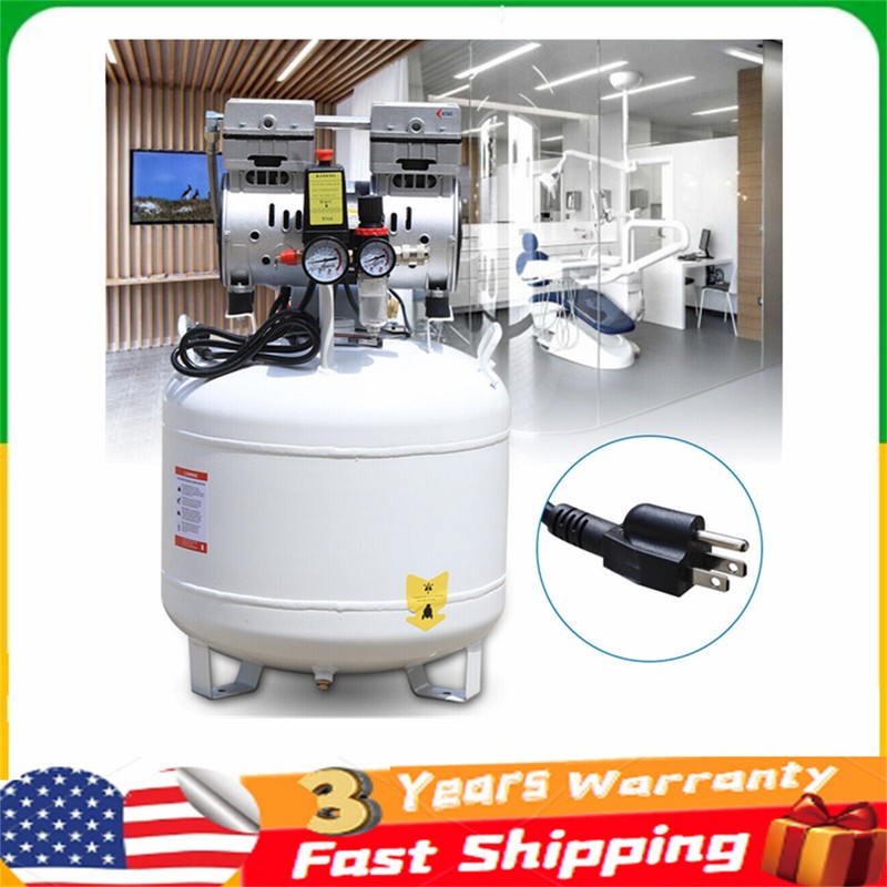 40L Dental Medical Silent Air Compressor 115PSI Oilless Airpress Tool gallery