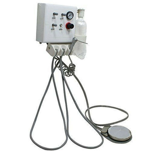 Wall-Mouted Dental Portable Turbine Unit Triplex Work Syringe Air Compressor 4H gallery