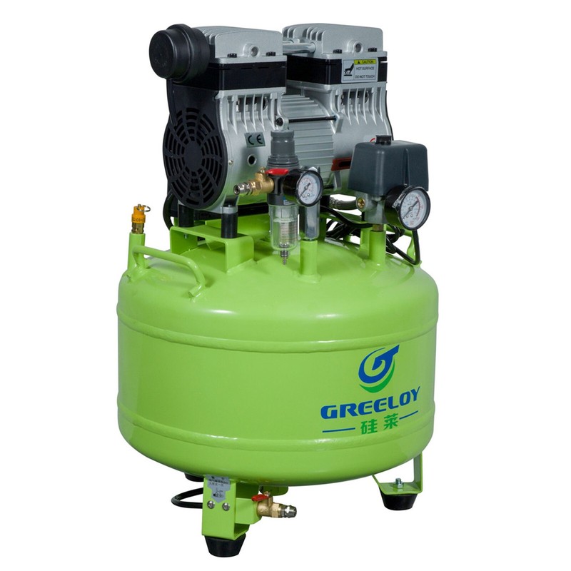 800W Electric Silent Dental Air Compressor GA-81 with 40L Tank for Two Chairs