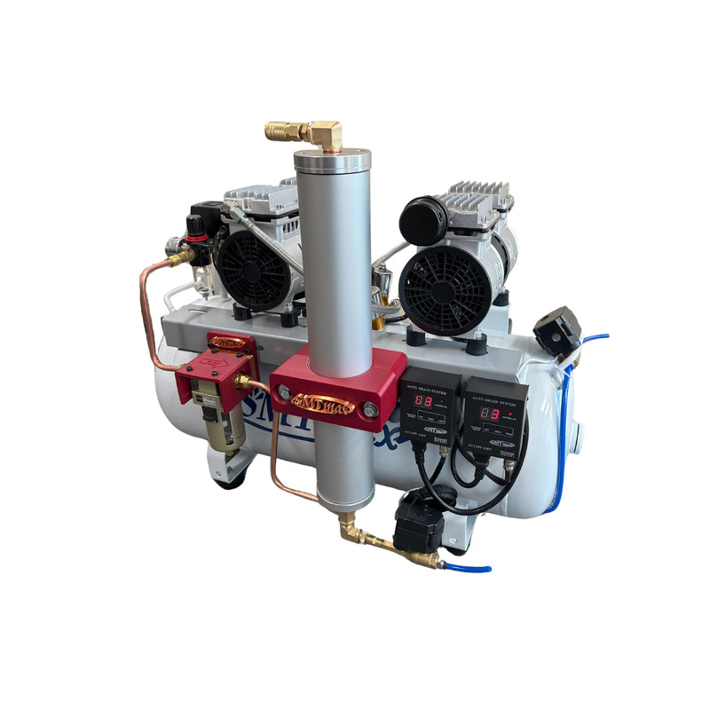 2HP Oil Free Dental Air Compressor w/ automatic dryer 110v gallery