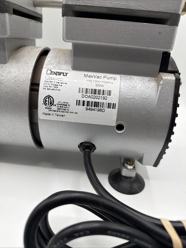 Dentsply Max Vac Vacuum Pump 100-120V 50/60HZ DOA0202192 gallery