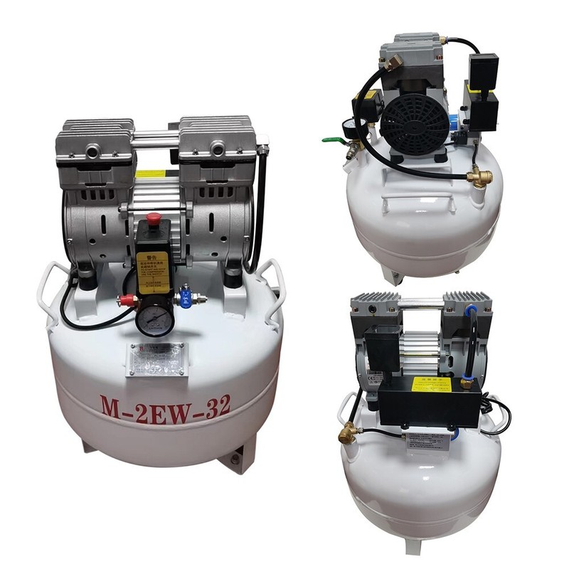 840W Portable Dental Oil Free Silent Air Compressor Machine for 2 Dental Chair gallery