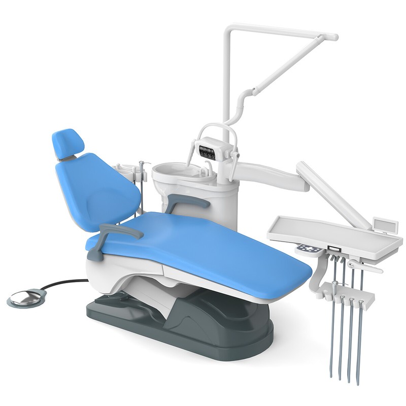 Dental Unit Chair Computer Controlled DC Motor /Silent Oil-Free Air Compressor gallery