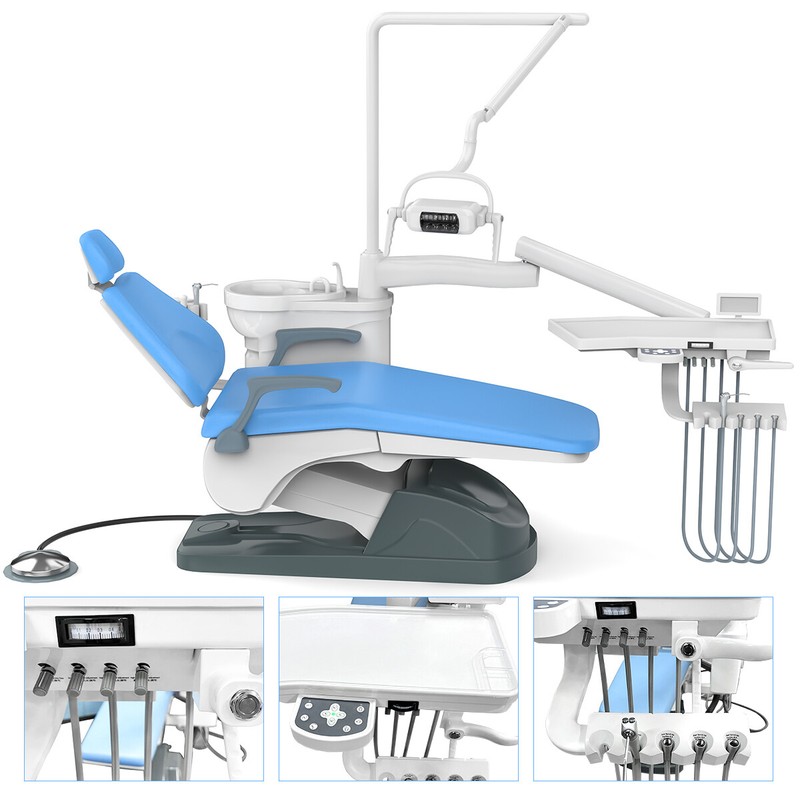 Dental Unit Chair Computer Controlled DC Motor /Silent Oil-Free Air Compressor gallery