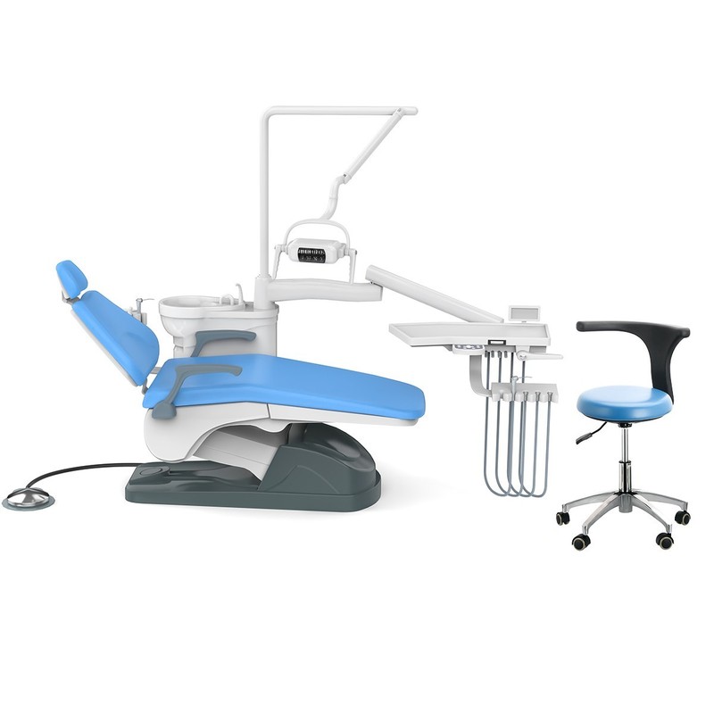 Dental Unit Chair Computer Controlled /Suction System /Oil-Free Air Compressor gallery