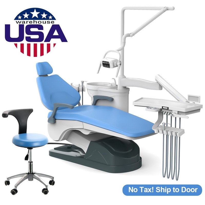 Dental Unit Chair Computer Controlled /Suction System /Oil-Free Air Compressor gallery
