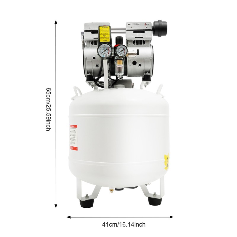 40L Portable Dental Air Compressor Oil Free Silent Air Pump 110V 115 PSI gallery