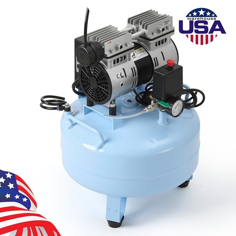 24L Dental Medical Silent Oil-Free Air Compressor Air Pump For Dental Chair 600W gallery