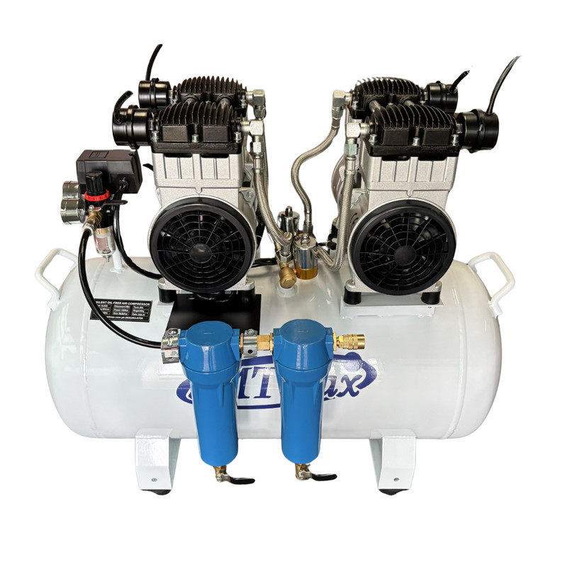 SMTmax SL-240 Dental Air Compressor 3HP 220V Oil-Free 2-Stage Dryer