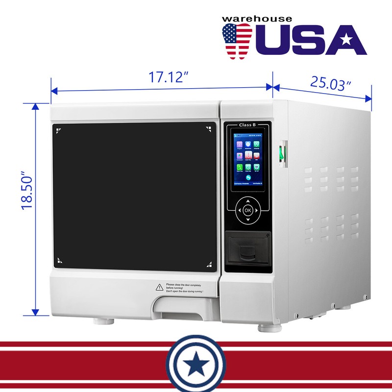 Dental Autoclave Steam Sterilizer Class B 22L /Vacuum Forming Molding Machine gallery