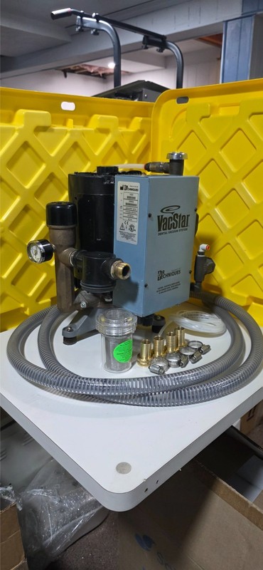 Air Techniques VacStar 20 Dental Vacuum System S/n 208983 with install kit gallery
