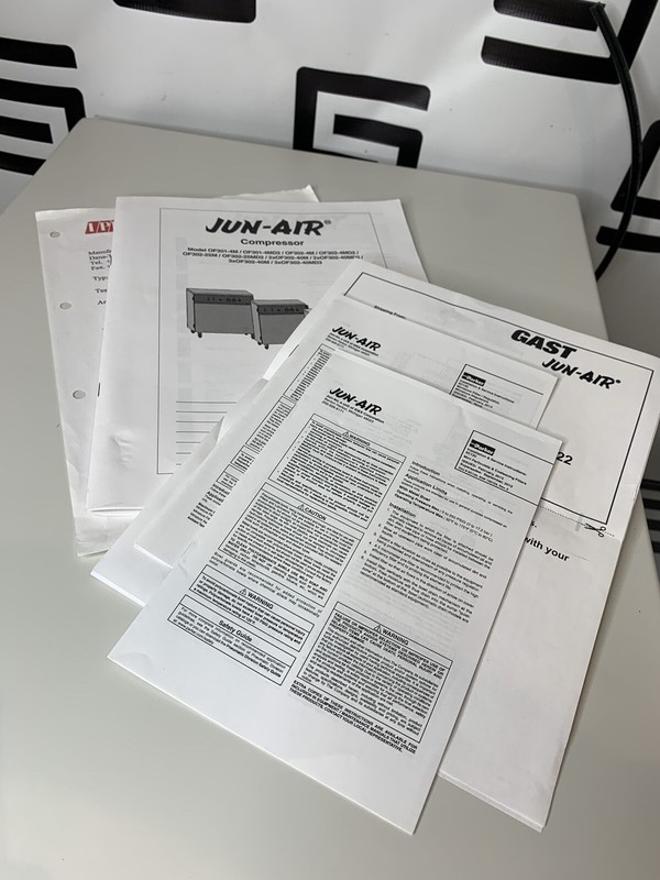 Jun-Air OF302-4M 4L Air Compressor Cabinet Dental Rocking Piston Oil-less 105Hrs gallery
