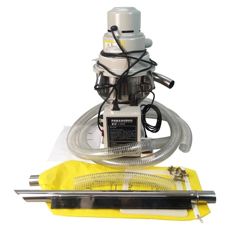 220V Auto Vacuum Suction Feeding Machine XC-300G Materials Feeder Loader 7.5L gallery