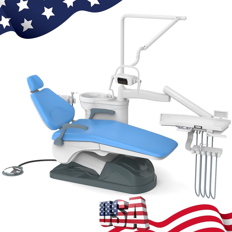 Dental Unit Chair Computer Controlled /Suction System /Oil-Free Air Compressor gallery