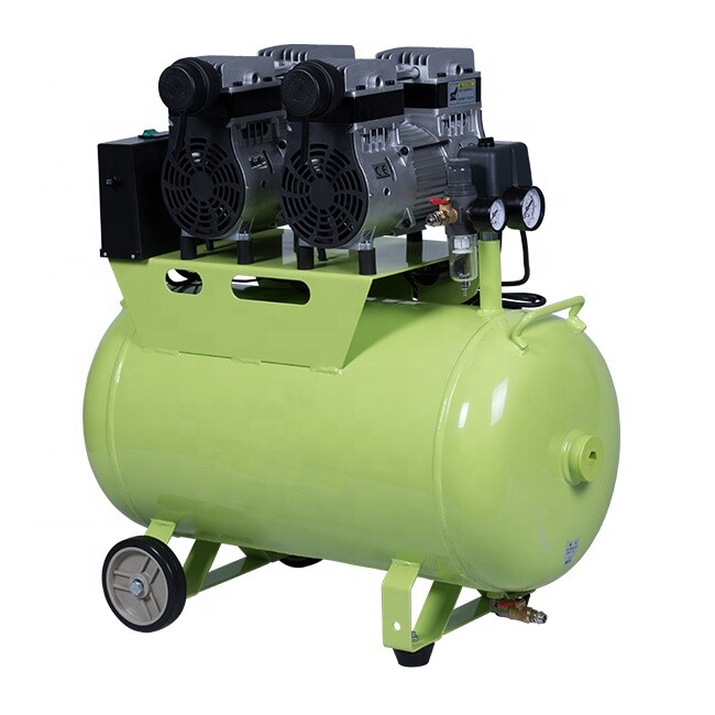 60L Noiseless Slient Dental Air Compressor Oil Free Tank for 4 Dental Chair Unit gallery