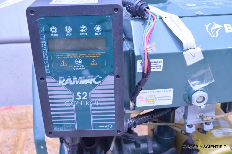 RAMVAC BISON 5 818E 1050 3 DENTAL VACUUM PUMP WITH UTILITY CONTROL BOX 601597 gallery