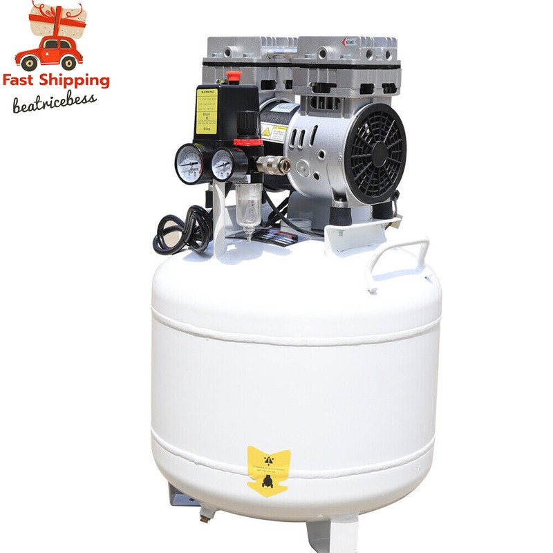 40L Dental Medical Air Compressor Silent Air Compressor Oilless 115PSI 0.75KW gallery