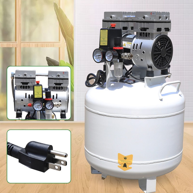 Dental 40l Air Compressor Medical Equipment Oil Free Oilless 165l/min