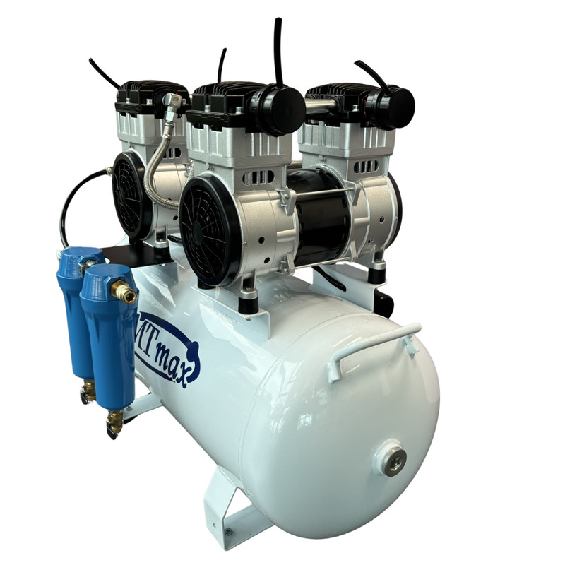 SMTmax SL-240 Dental Air Compressor 3HP 220V Oil-Free 2-Stage Dryer gallery