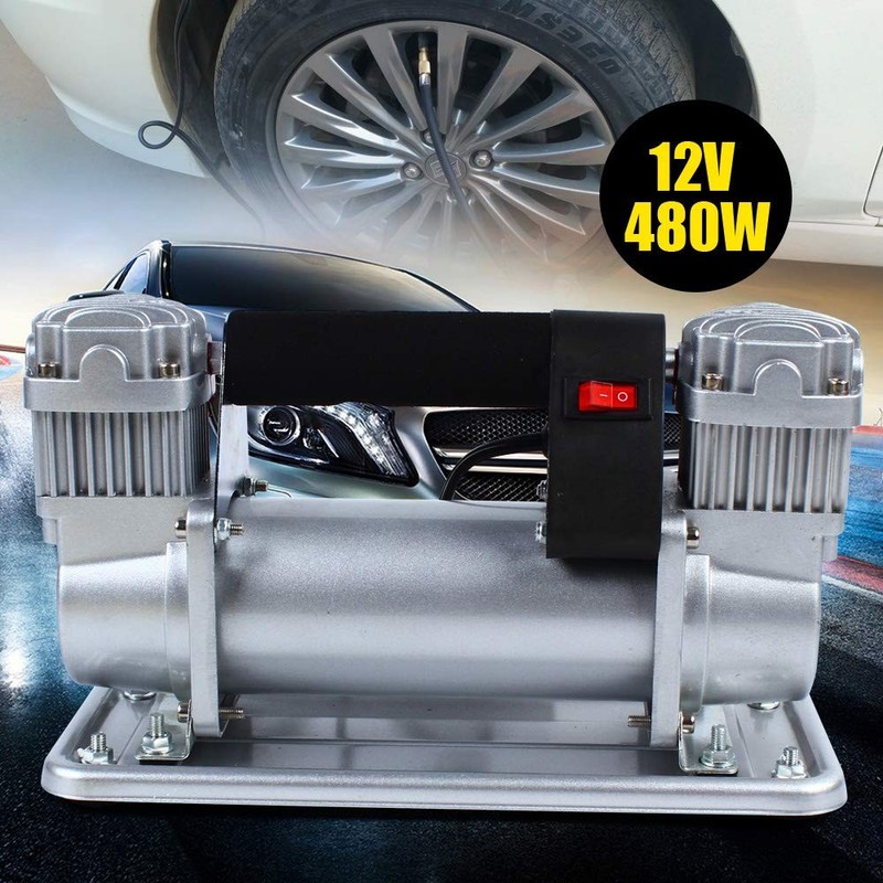 12V 480W Portable Air Compressor Pump 150 PSI Heavy Duty for SUVs ATVs Trucks gallery