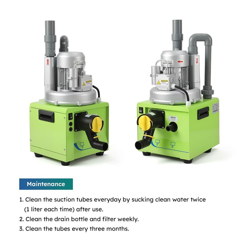 Dental Electric Suction Machine Negative Pressure System Strong Suction Unit gallery