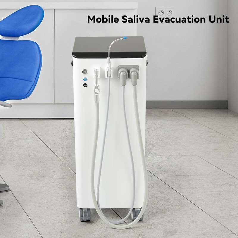 400L/Min Portable Dental Suction System Unit Mobile Vacuum Pump Strong Suction gallery