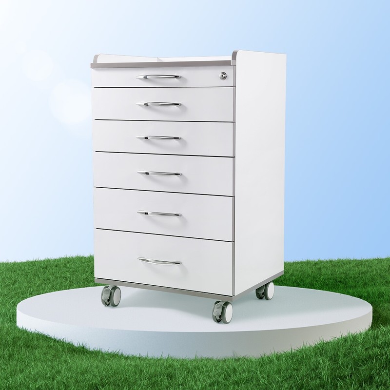Portable Dental Mobile Delivery Unit Air Compressor 4Hole/5 Drawers Trolley gallery