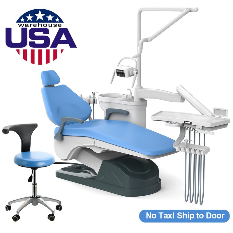 Dental Unit Chair Computer Controlled /Suction System Vacuum /Cart Delivery Unit gallery
