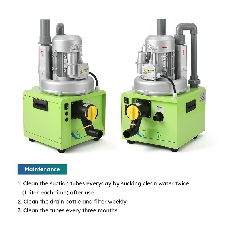 Dental Electric Suction Machine Vacuum System Strong Saliva Dry Vacuum Pump gallery