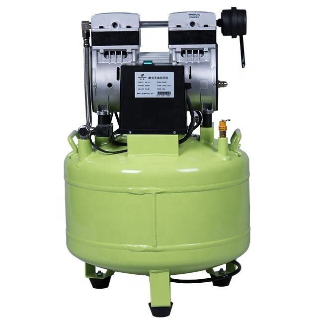 40L Dental Silent Oil Free Oilless Air Compressor Greeloy GA-81 800W 155L/min gallery