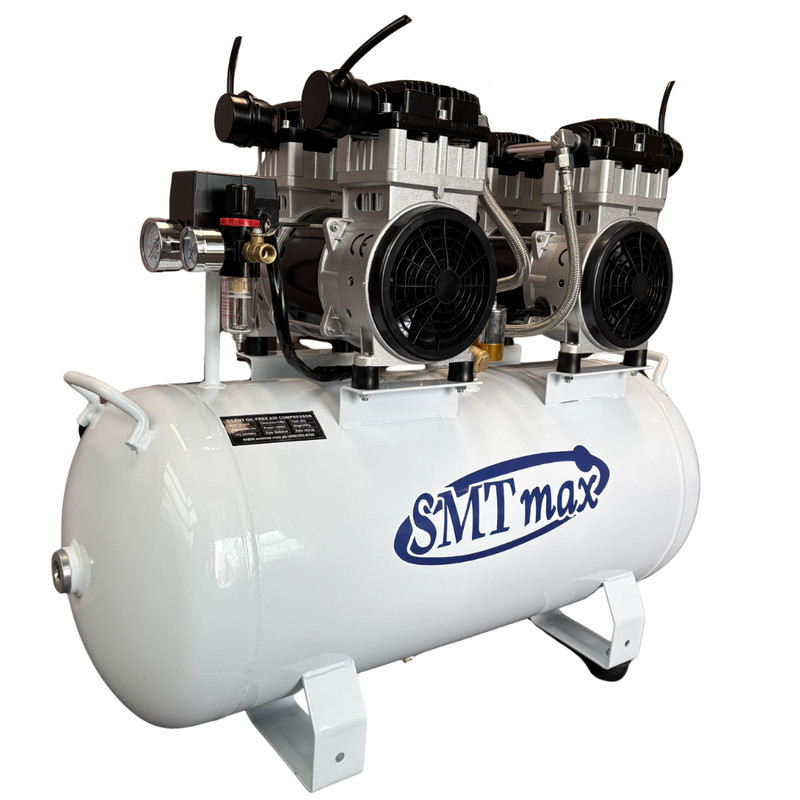 SMTmax SL-240 Dental Air Compressor 3HP Oil-Free 18Gal 220V Quiet gallery