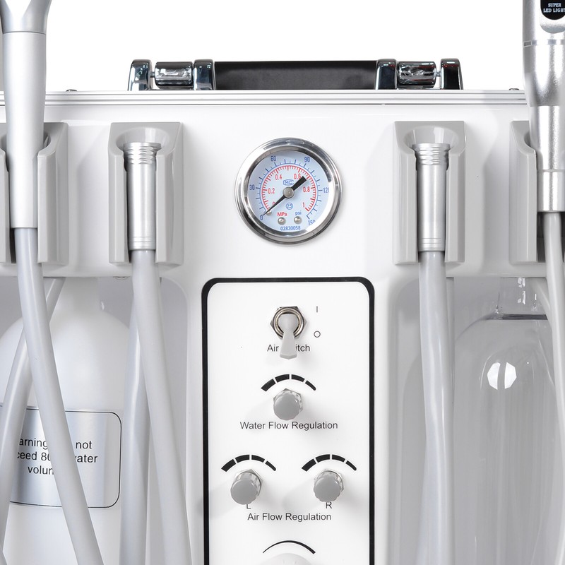 550W Portable Dental Suction Unit Mobile Treatment Machine with Air Compressor gallery