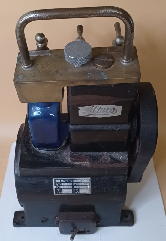 Antique 1920s ATMOS ENT Medical Suction Pump H. PFAU Berlin DISPLAY ONLY gallery