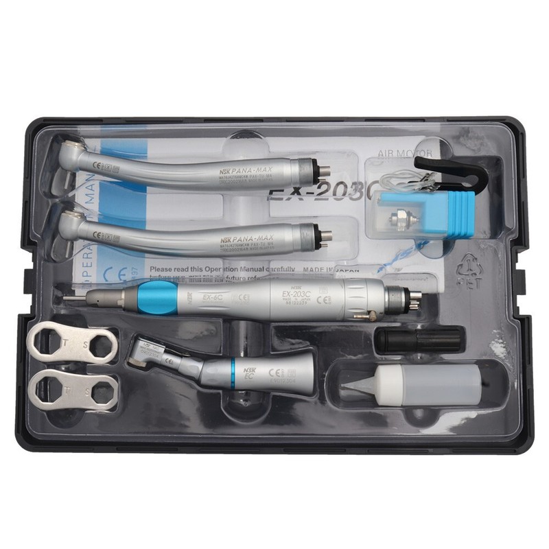 Mobile Dental Unit Delivery Cart with Scaler+Curing Light+Handpieces Set 4H US gallery