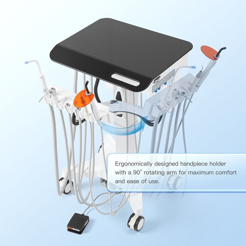 Dental Mobile Delivery Unit Cart System/ Portable Silent Air Compressor 40L gallery