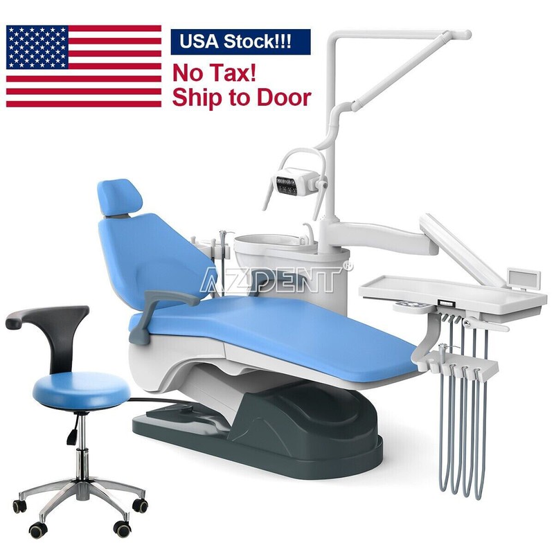 Dental Unit Chair Computer Controlled DC Motor /Silent Oil-Free Air Compressor gallery