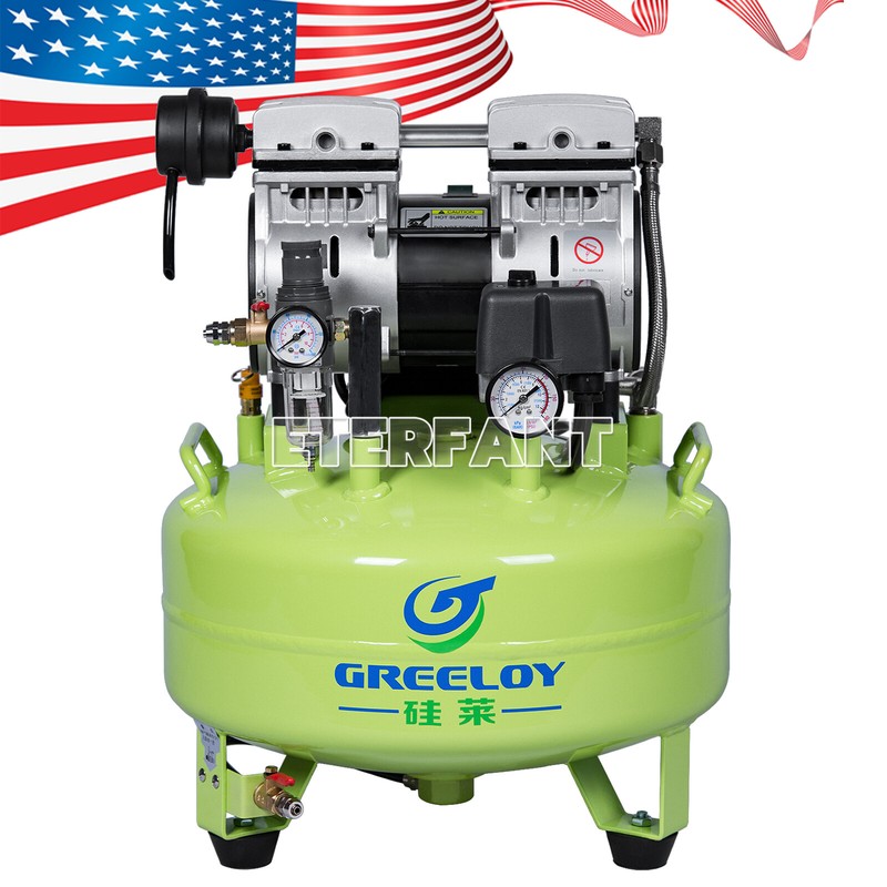 Dental Silent Oil-Free Dental Air Compressor/Suction Machine Vacuum System