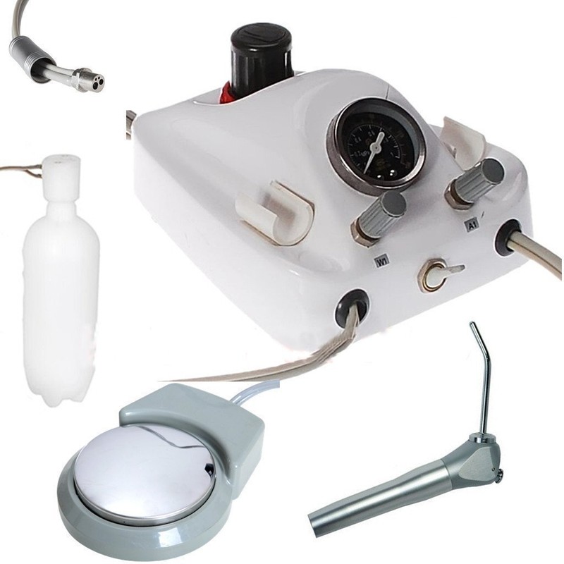 Dental Portable Turbine Unit 3-way Syringe Air Compressor 4H/2H for Dental Chair