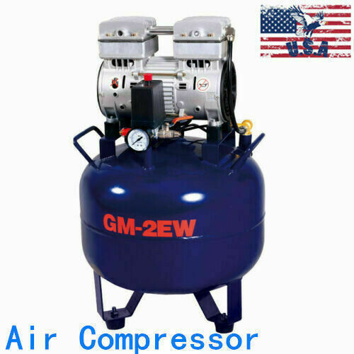 32L Portable Dental Medical Air Compressor Oil Free Tank Noiseless 110V 850W New gallery